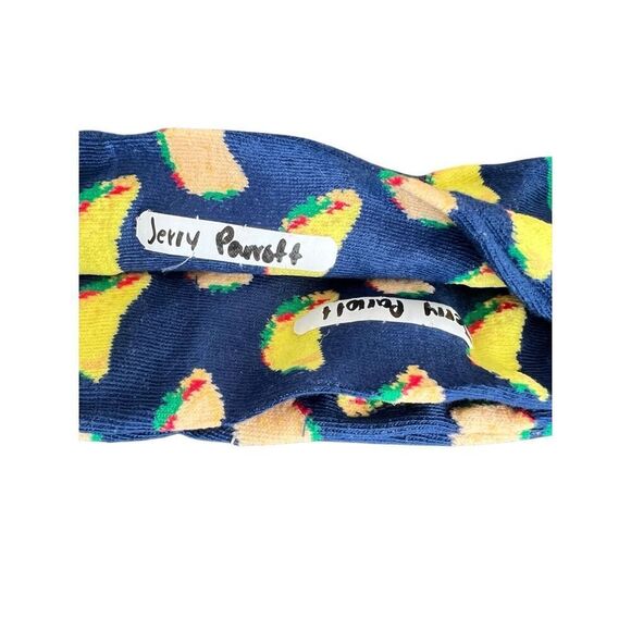 Taco Printed Socks New Men Novelty Dad Gift Size 6-12 - Picture 3 of 6